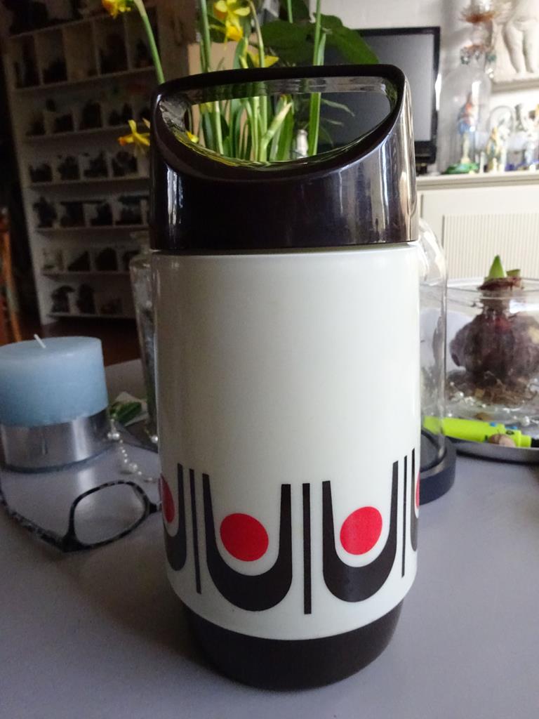 Vieille Bouteille Thermos Vintage DR. ZIMMERMANN 640 Année 1970, Métal Chromé Allemagne