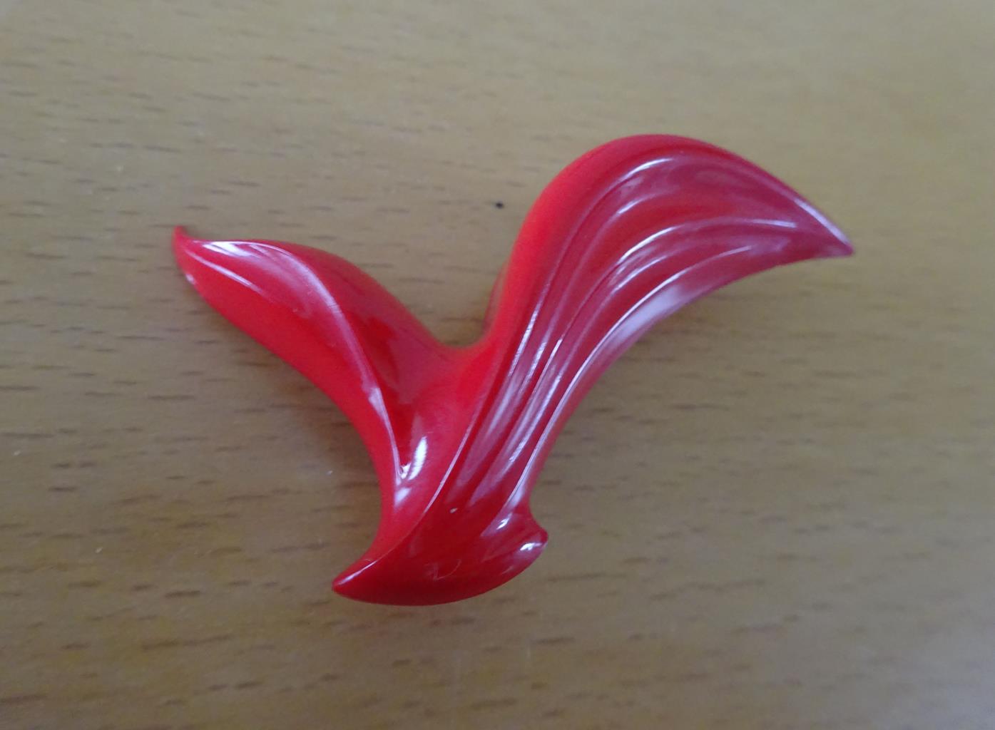 Grande Broche Vintage LEA STEIN En Rhodoïd - Bon état, Thème Couture, Fermoir Métal